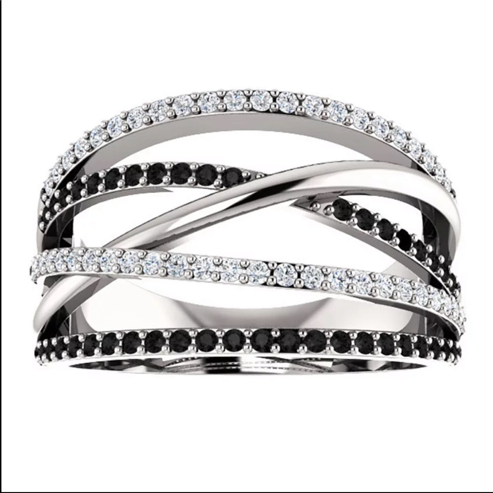 New Women’s 925 Silver Sapphire Beautiful Ring - Picture 2 of 6